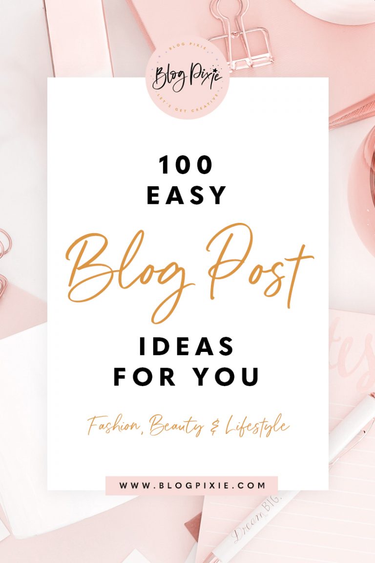 100 Blog Post Ideas