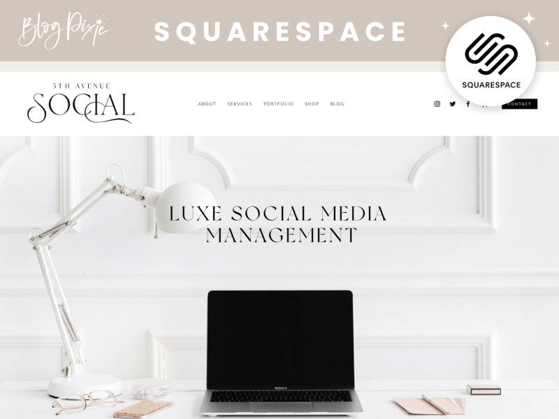 business website squarespace template