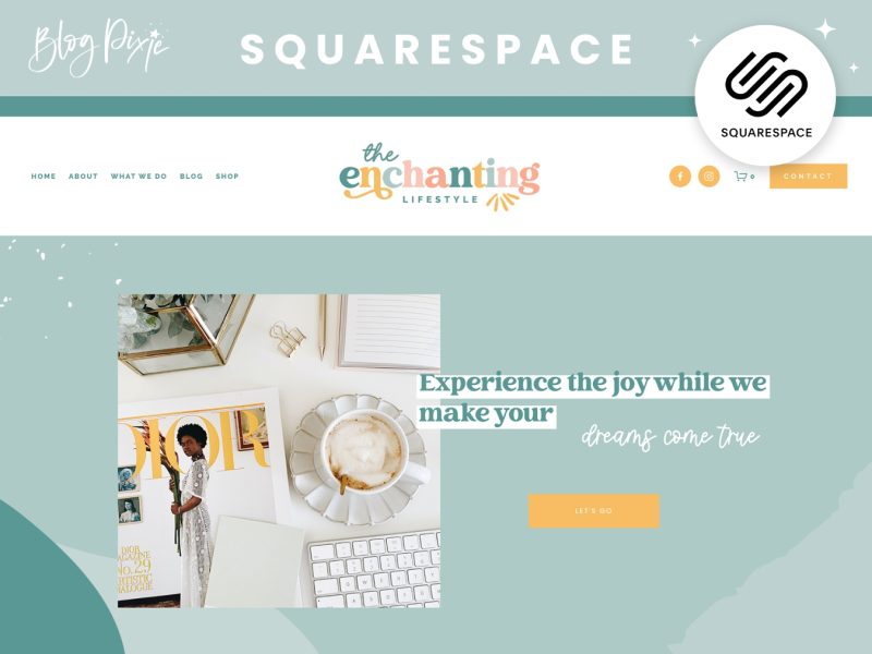 Enchanting Squarespace template