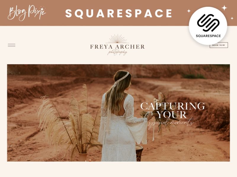 Squarespace photography website template