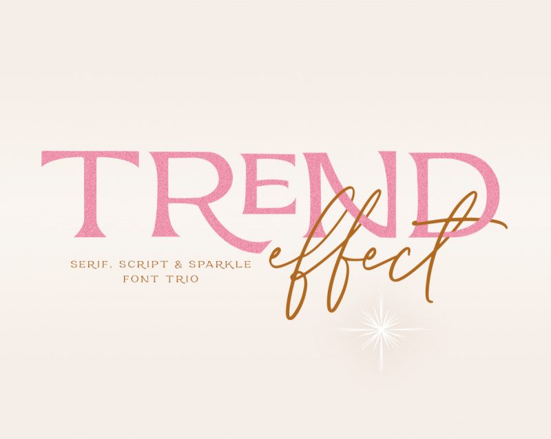 trend effect font by blog pixie