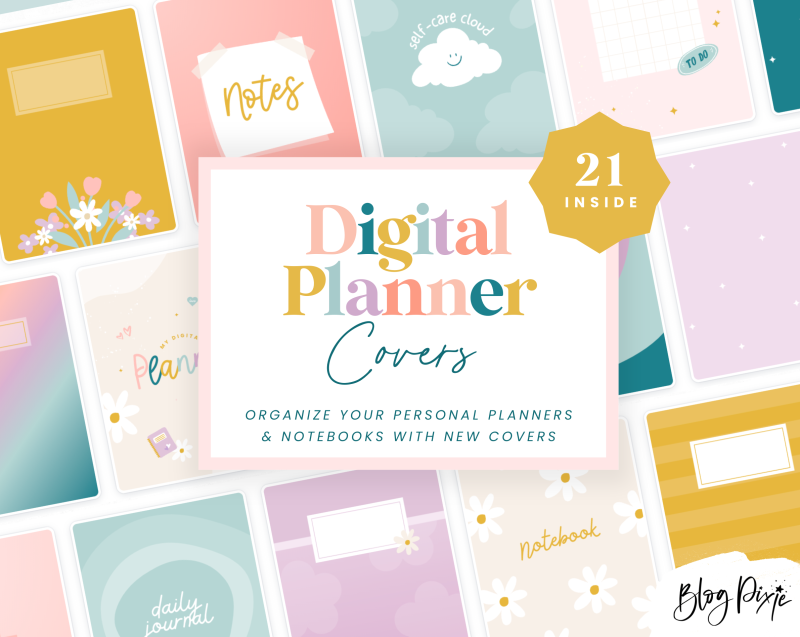 Digital planner covers