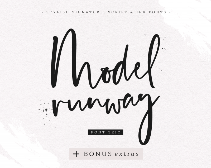 Model Runway Script Font