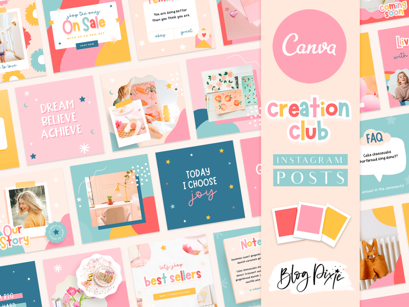fun Instagram post templates to edit in Canva