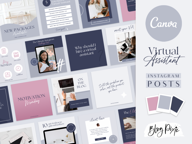 virtual assistant instagram post templates