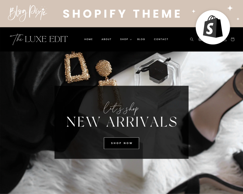 Luxe black shopify theme