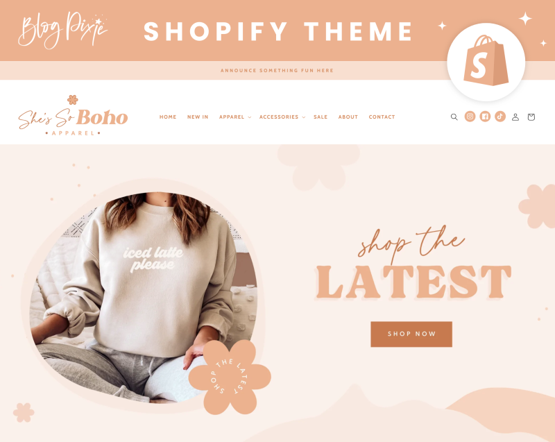 Shopify theme boho neutral