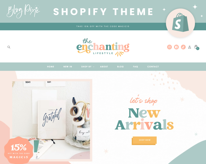 Shopify theme colorful