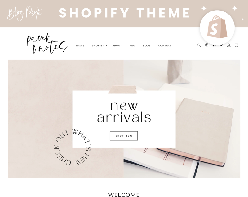 Minimal white Shopify theme template